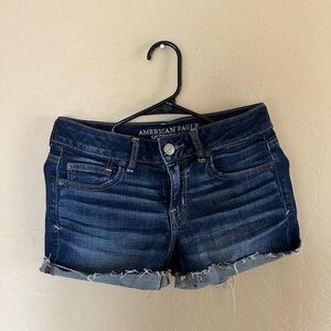 American Eagle Outfitters Dark Blue Jean Shorts